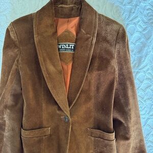Vintage 1970s Winlet Suede Leather Jacket